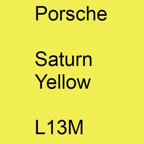 Porsche, Saturn Yellow, L13M.